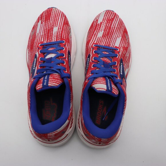 Brooks Adrenaline GTS 23 Men’s Size 10.5 Red Blue USA Flag Running Sneakers - Picture 7 of 10